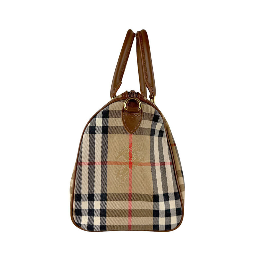 Burberry Tan accents handbag multicolored gold shoulder bag Beige leather - Picture 1 of 4